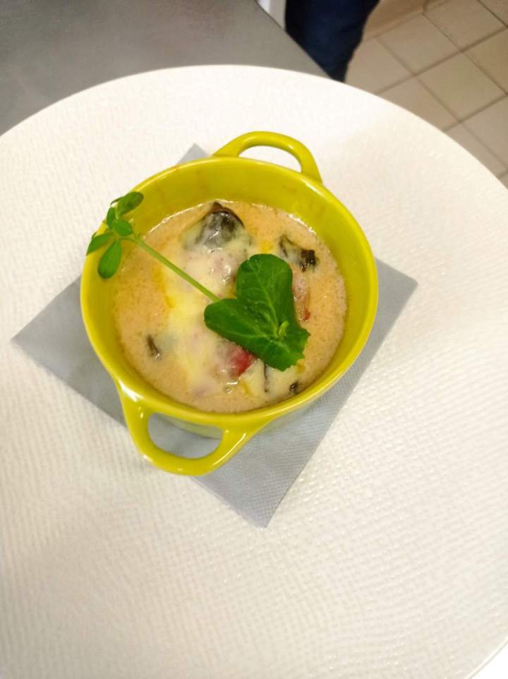 Crème aux œufs japonaise cuite à la vapeur Marsannay-la-Côte