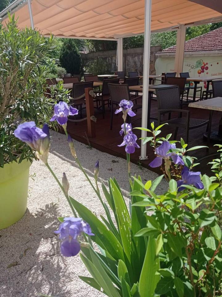Profitez des beaux jours sur notre agréable terrasse ensoleillée.