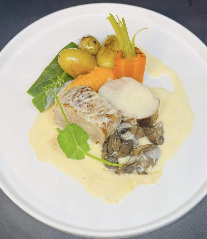 Pavé de veau gratiné au parmesan Marsannay-la-Côte